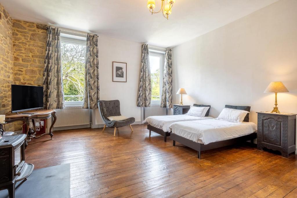 Chambre La Bigoudene confortable du Manoir Bigouden à Pont-l'Abbé